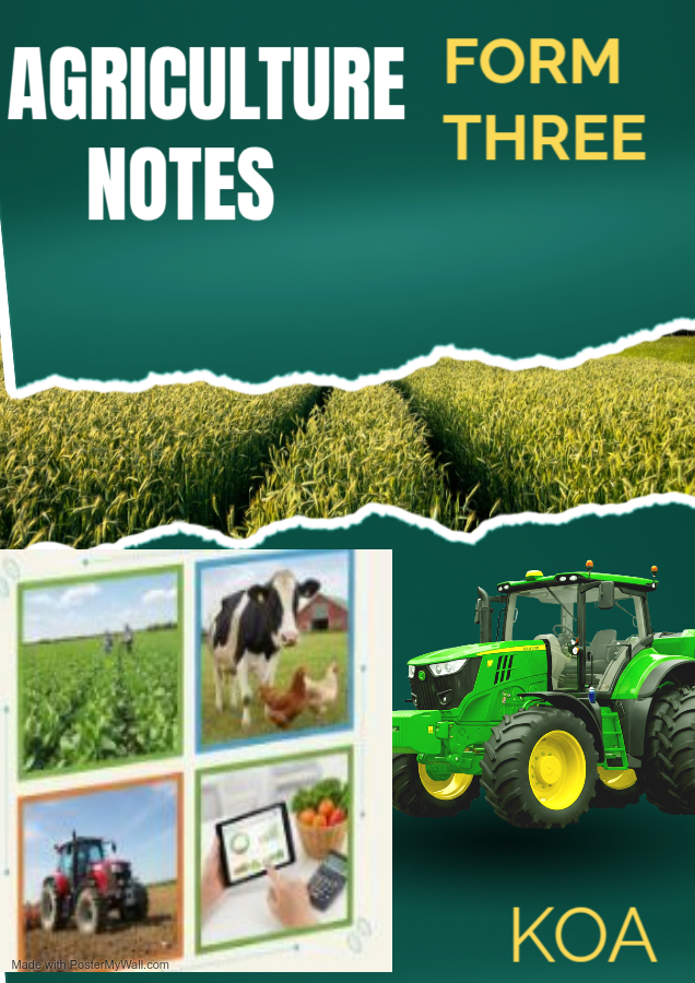 FORM 3 AGRICULTURE  NOTES