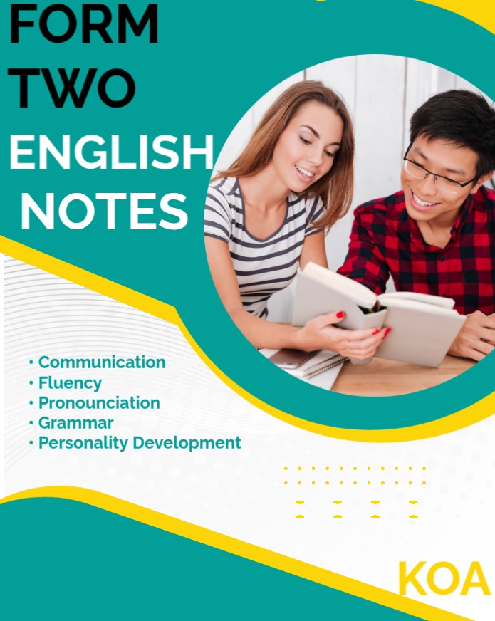 FORM 2 ENGLISH NOTES