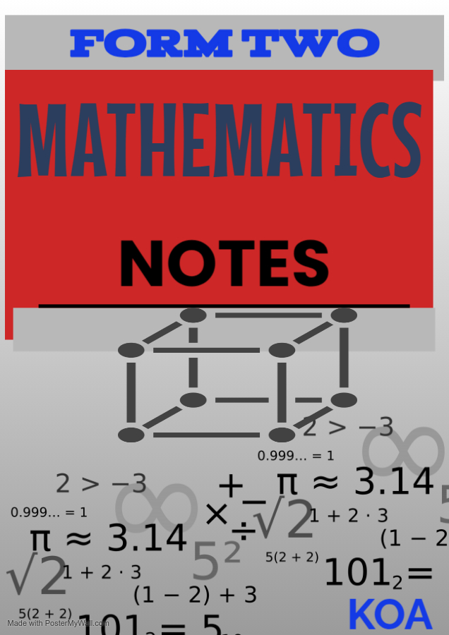 FORM 2 MATHEMATICS NOTES