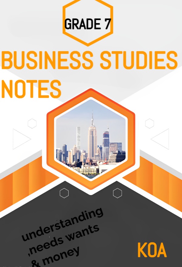 GRADE 7 BUSINESS STUDIES NOTES